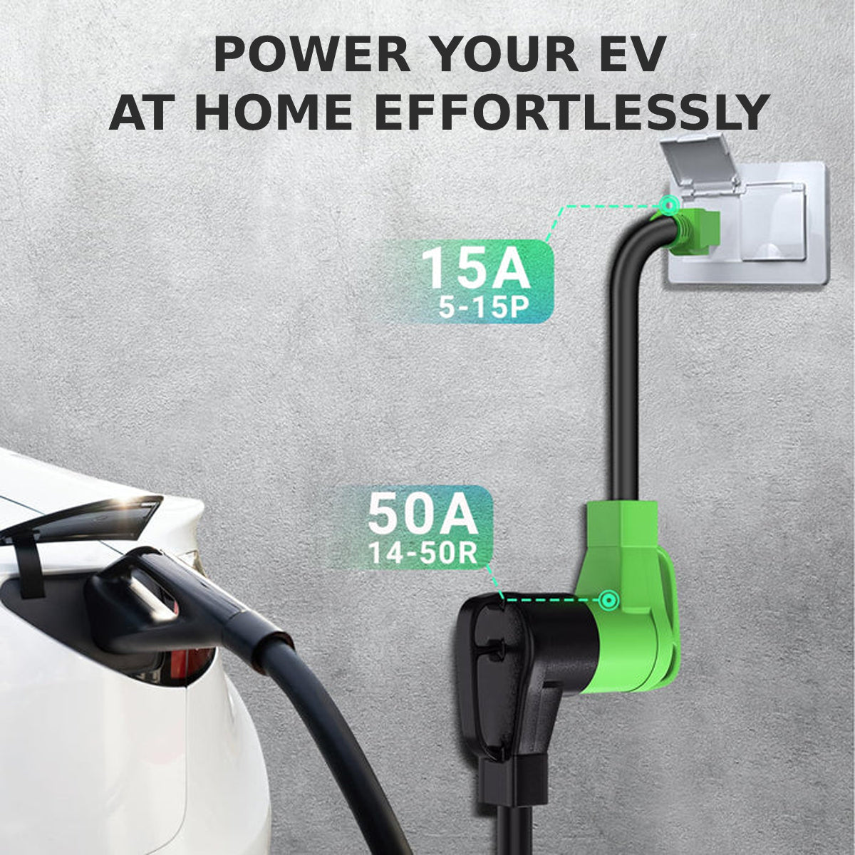 NEMA 5-15P to 14-50R EV Charger Adapter Cord -5