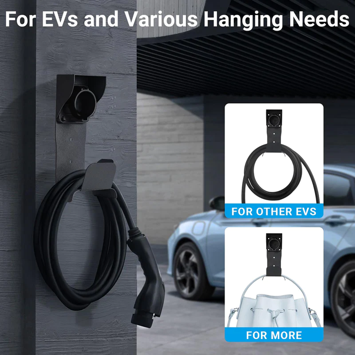 EV Charger Cable Holder for J1772-3