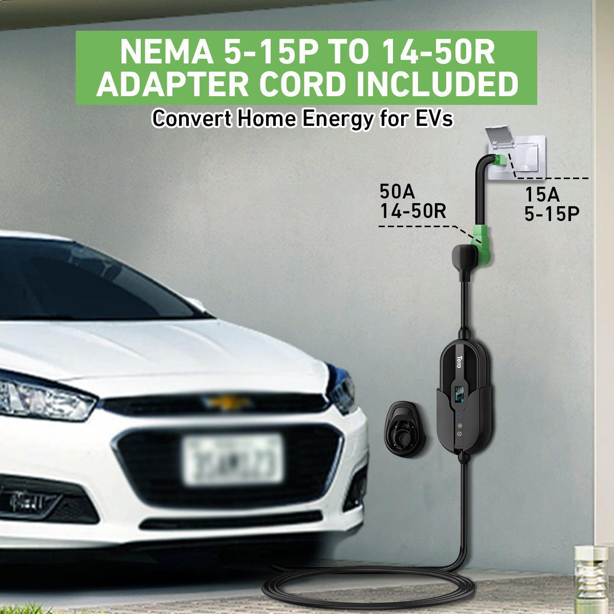 32A 240V Portable EV Charger for SAE J1772 & TESLA -4