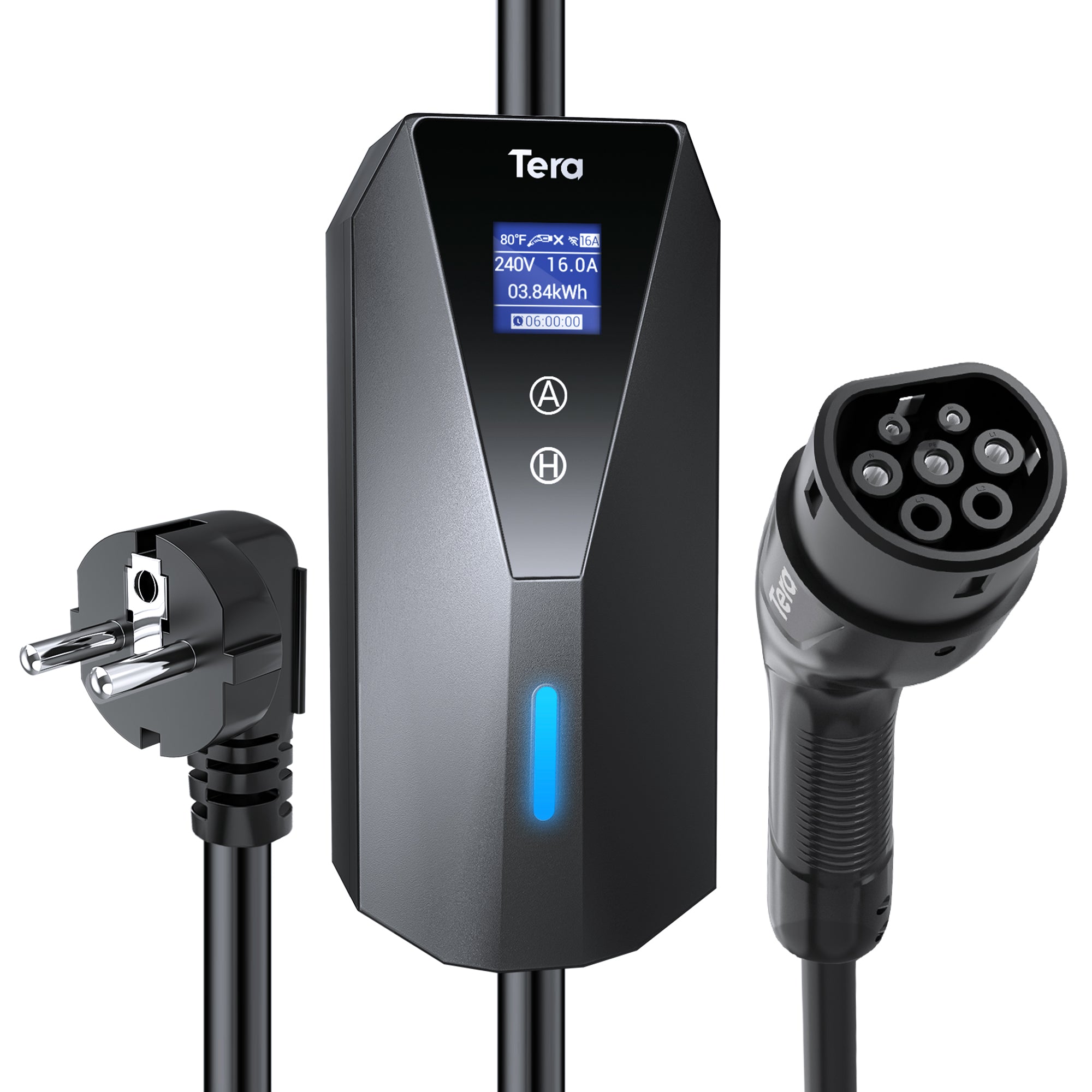 16A 230V Type 2 Portable EV Charger for all European EVs & PHEVs P02C