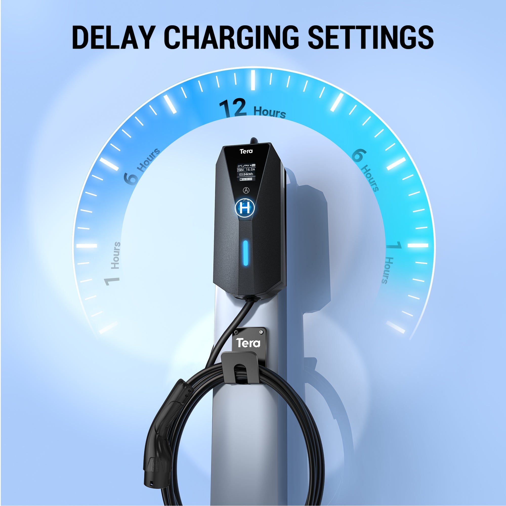 16A 240V Type 2 Portable EV Charger for all European EVs & PHEVs P02