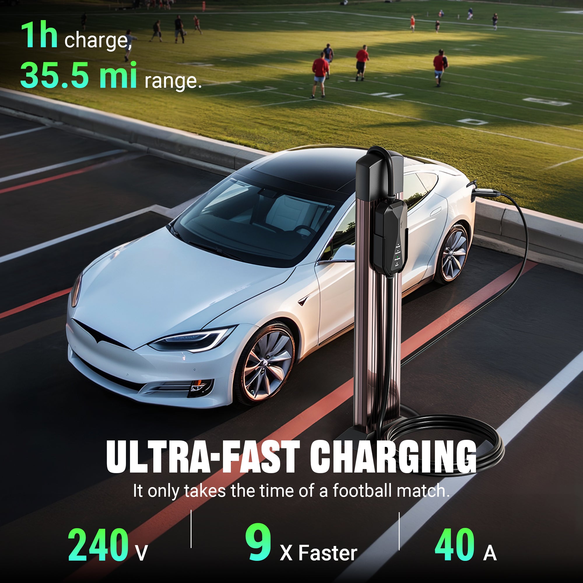40A 240V Level 2 EV-Ladegerät für Tesla P04