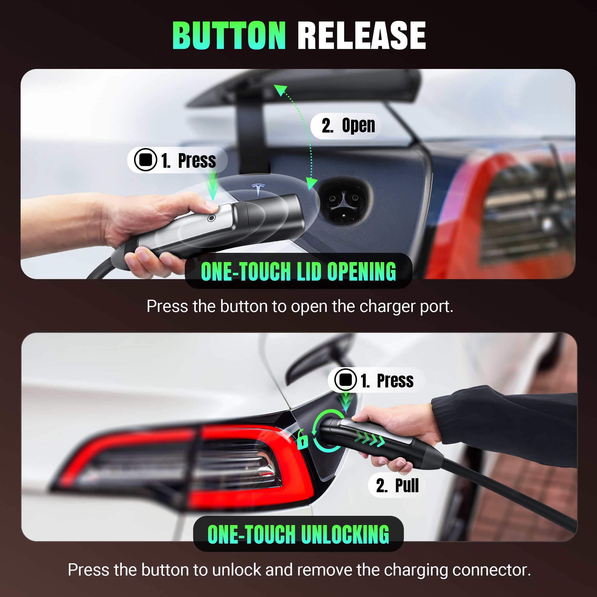 40A 240V Level 2 EV-Ladegerät für Tesla P04