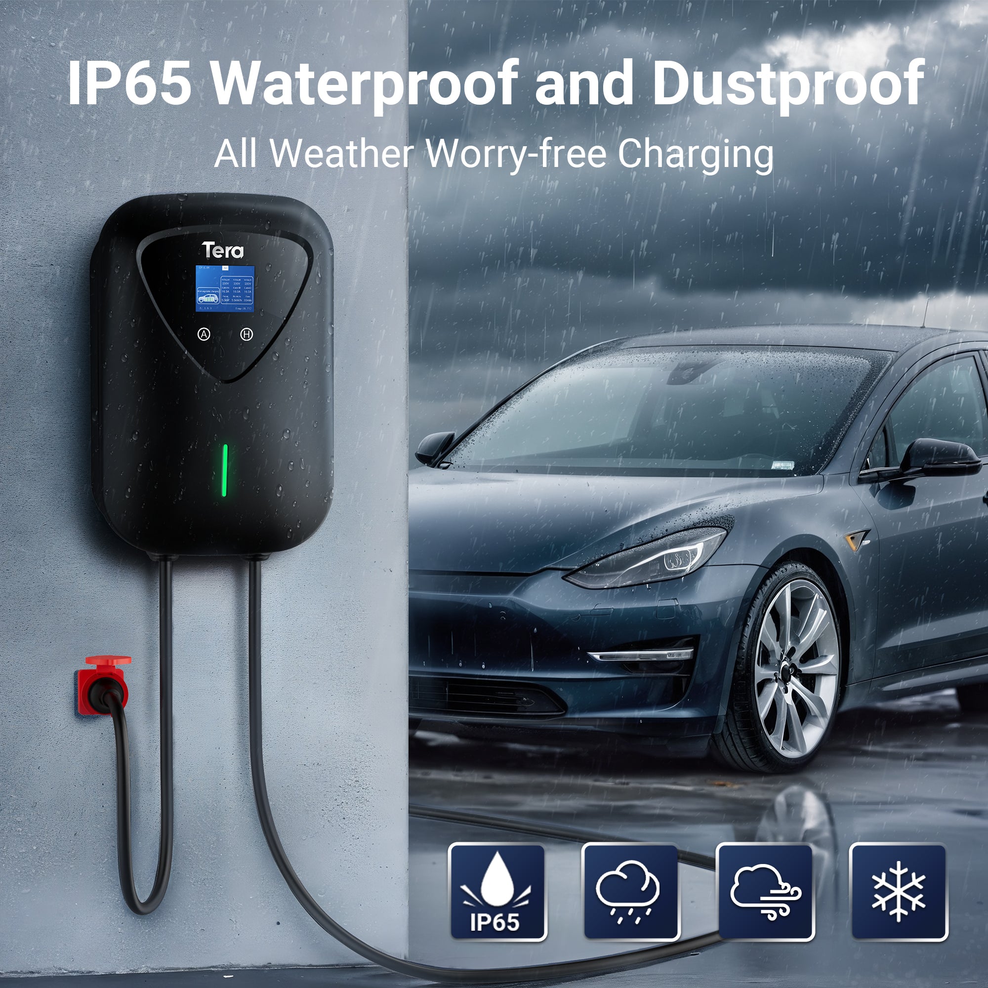 16A 400V 11KW 5PIN Home Charging Station Wallbox A04