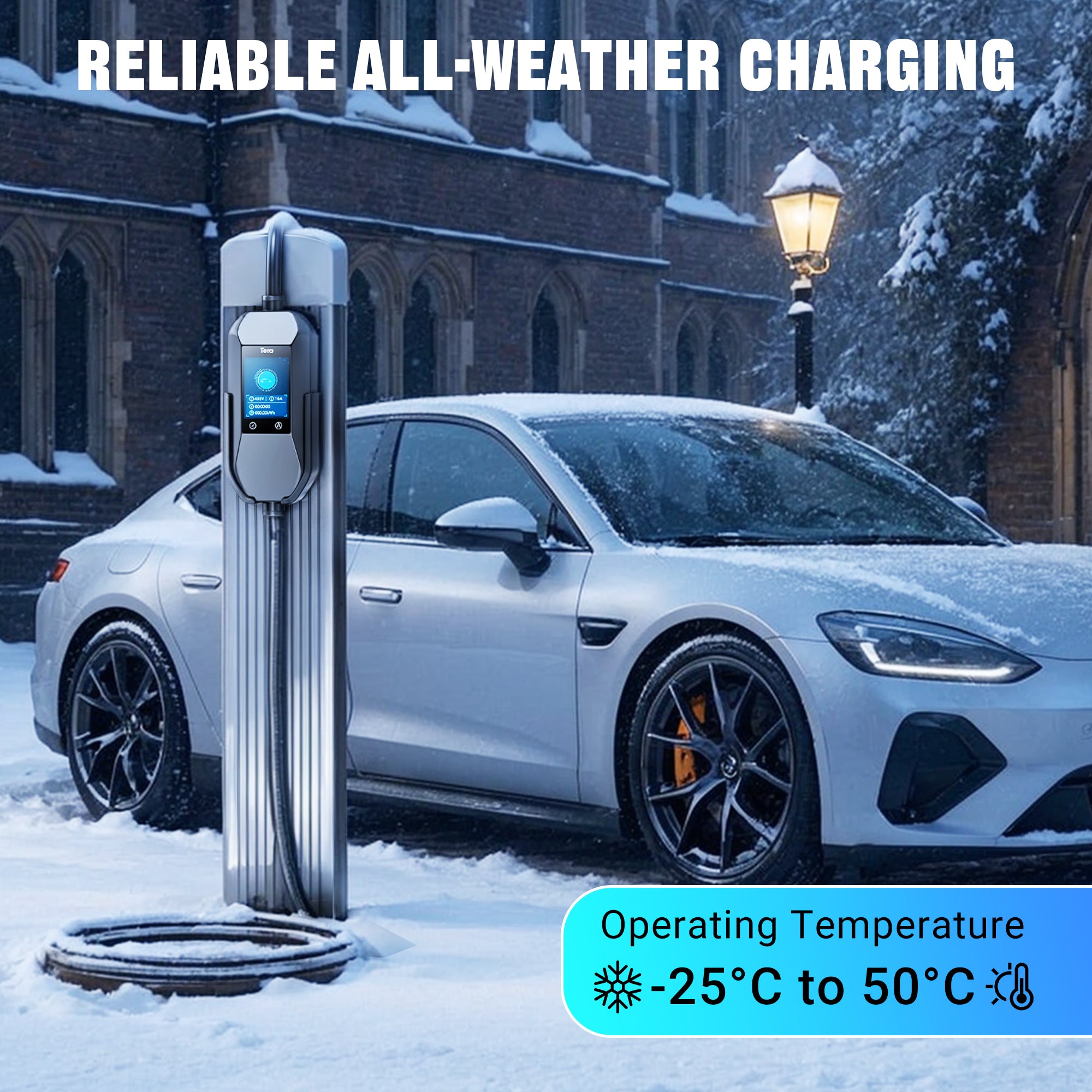 16A 400V Portable EV Charger for all European EVs & PHEVs P06