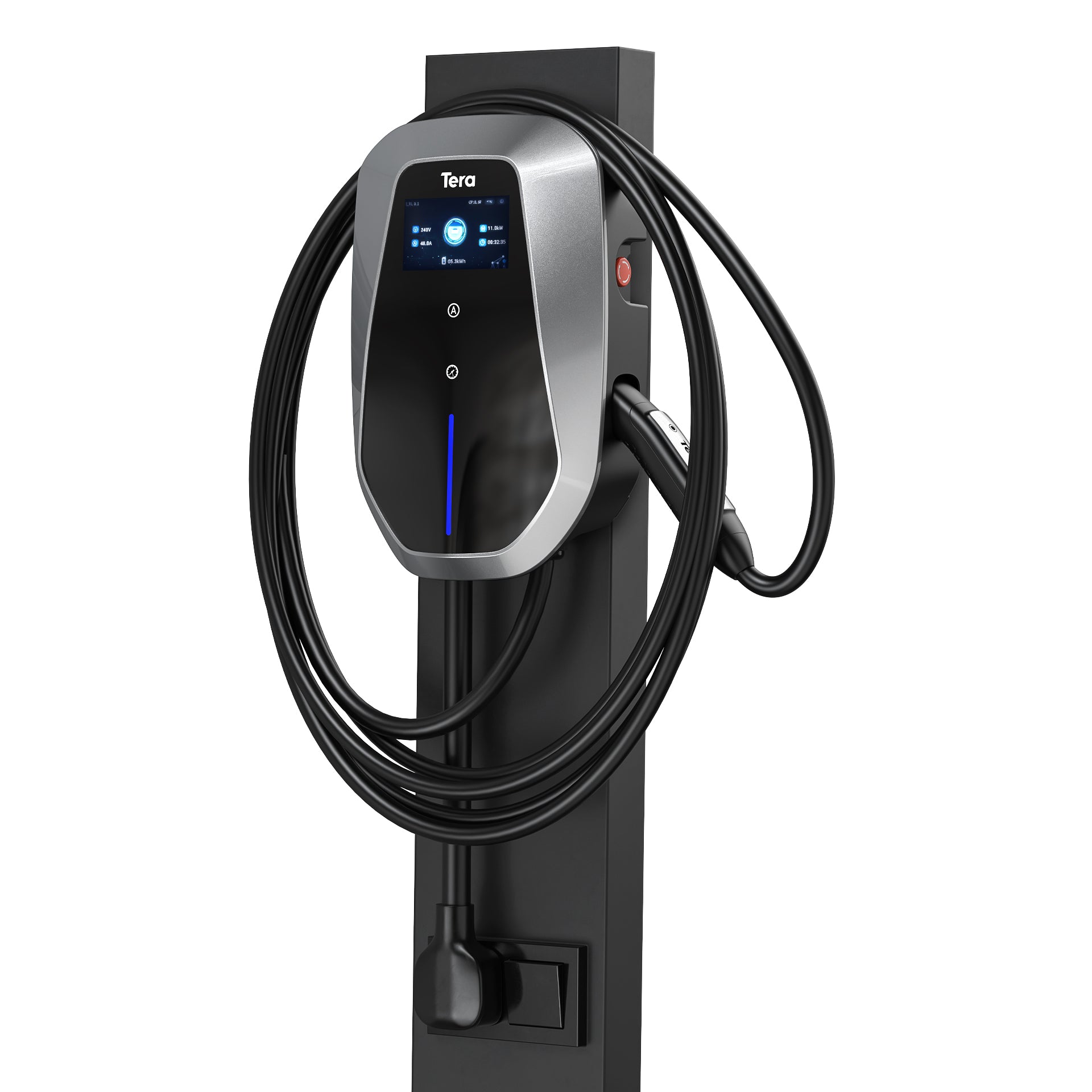 48A 240V Wall Mountable EV Charger for Tesla S2