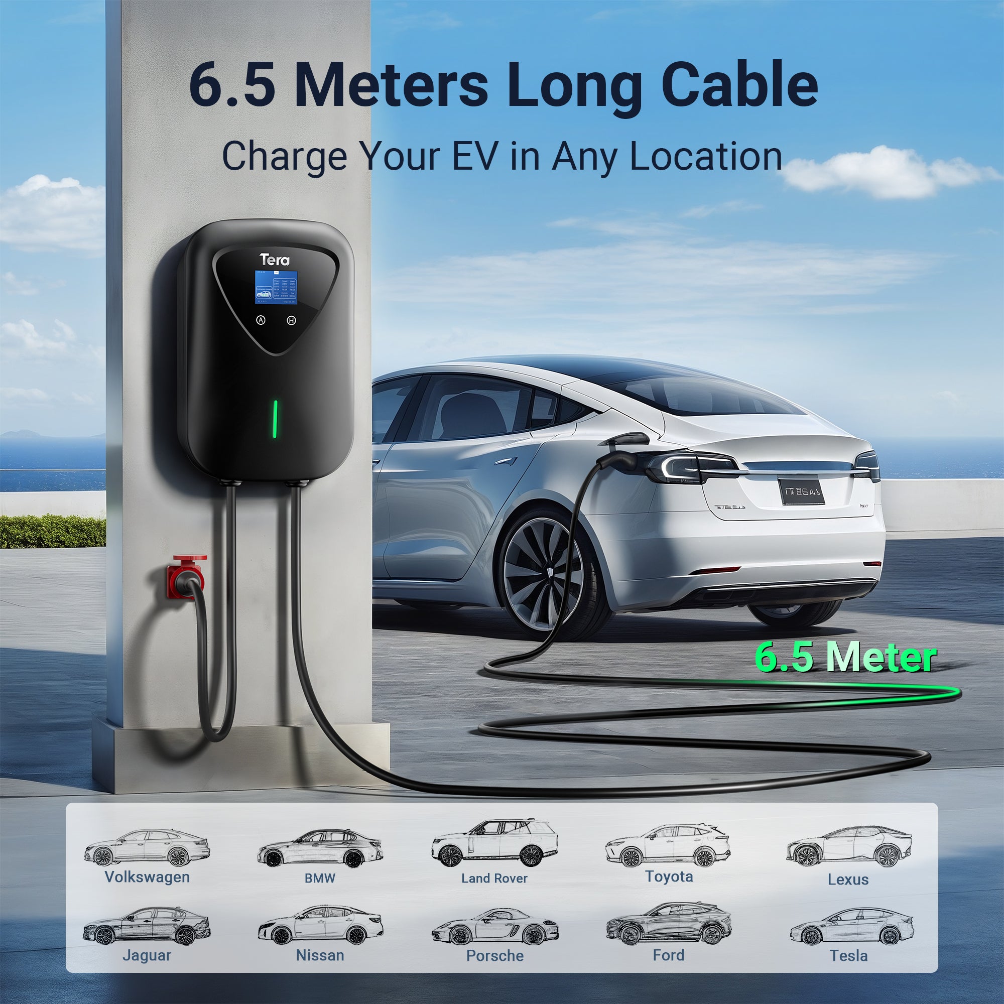 16A 400V 11KW 5PIN Home Charging Station Wallbox A04