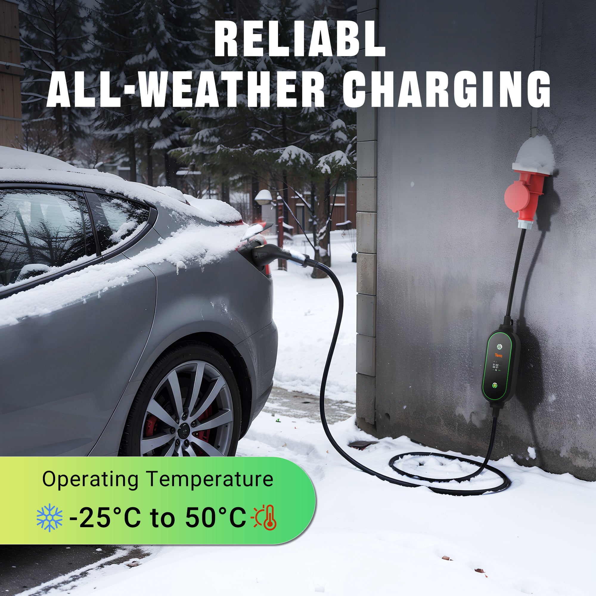 16A 400V Portable EV Charger for all European EVs & PHEVs P03