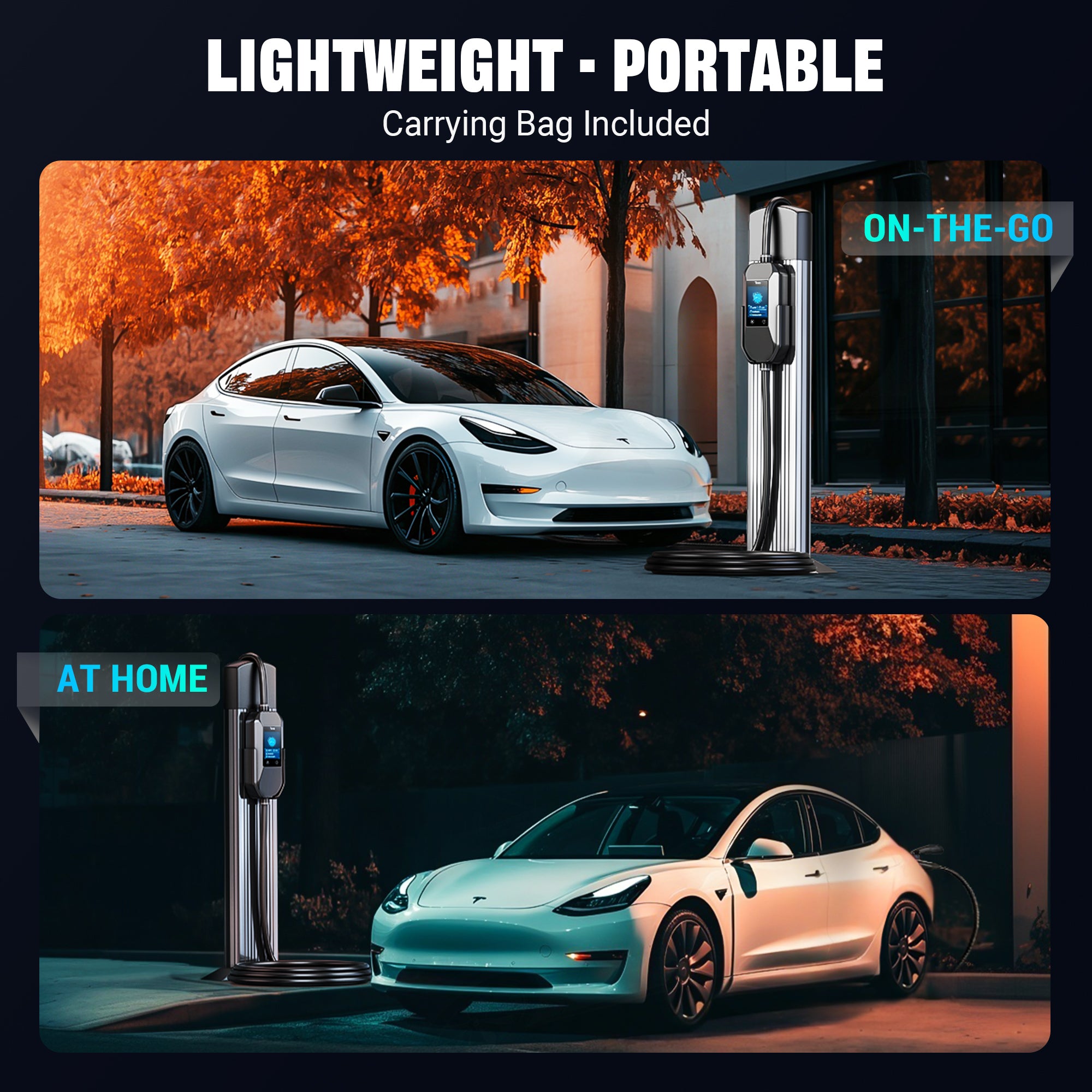 16A 400V Portable EV Charger for all European EVs & PHEVs P06