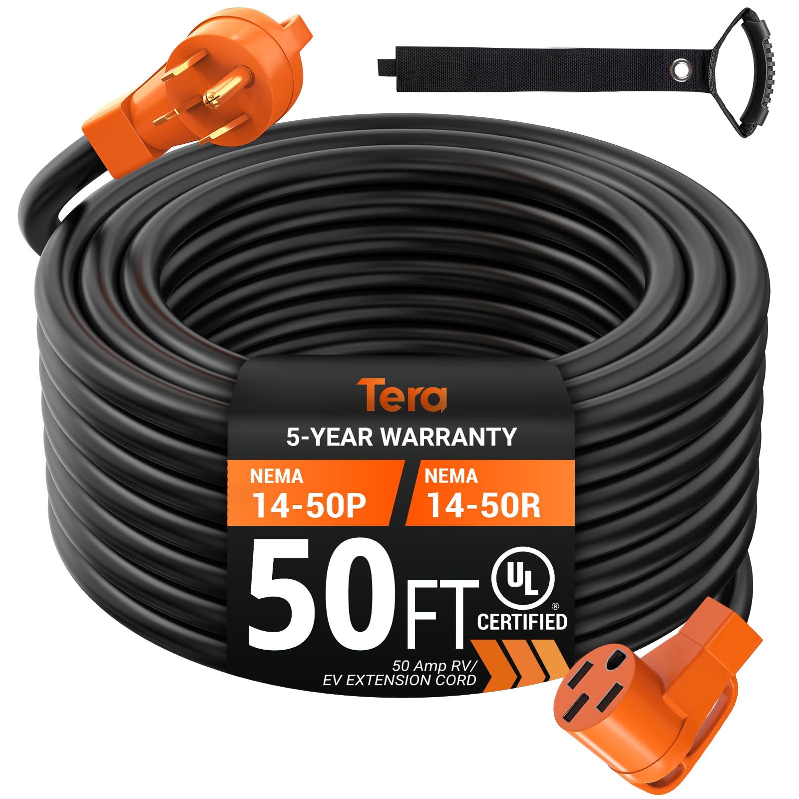 14-50P to 14-50R 50A RV & EV Extension Cord-1