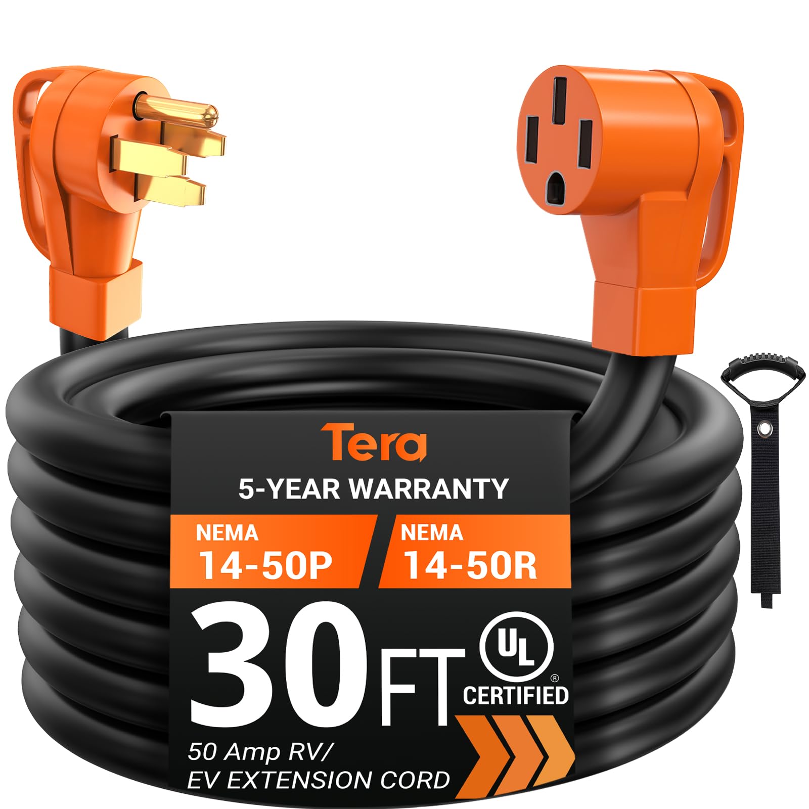 14-50P to 14-50R 50A RV & EV Extension Cord-1