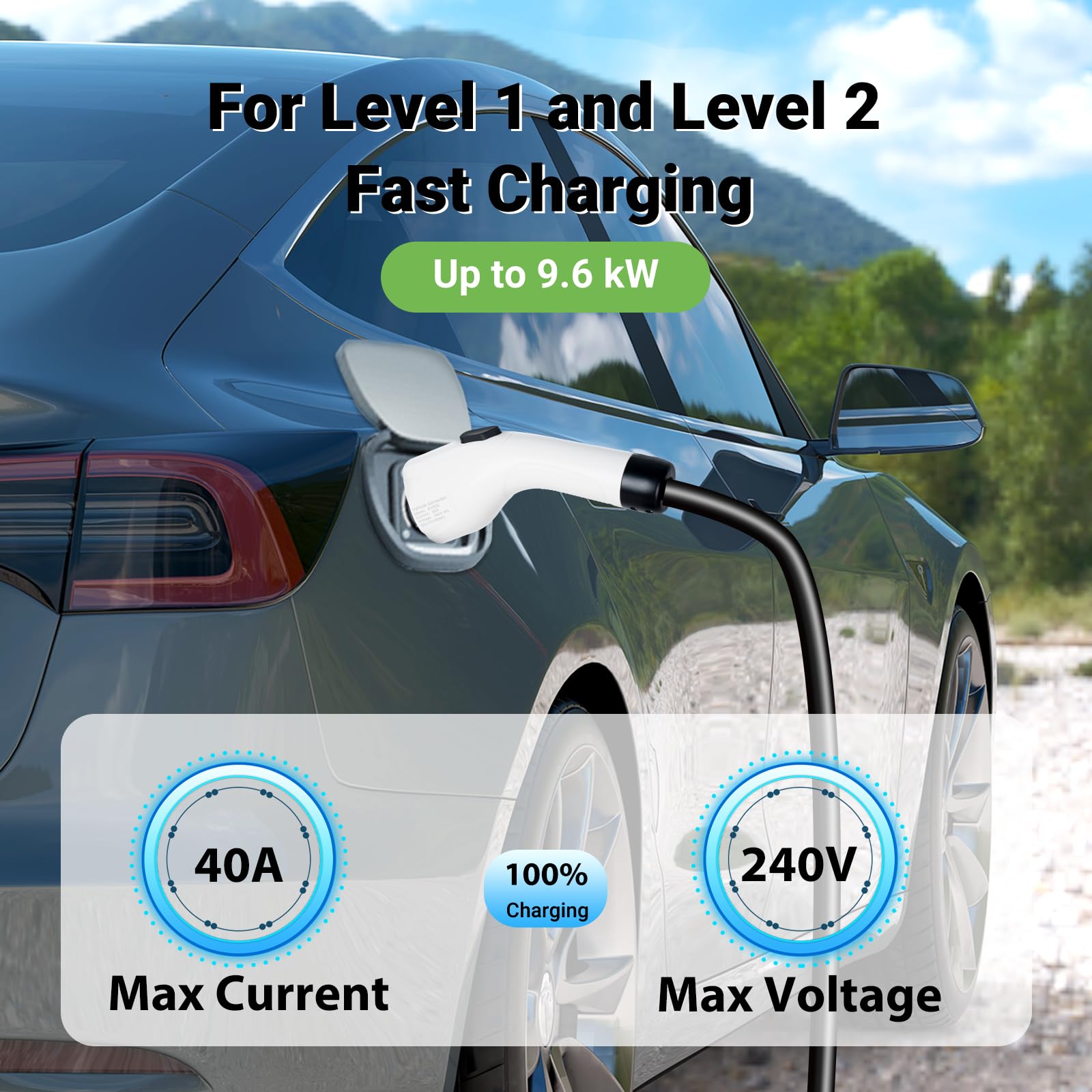 Tera EV Charger J1772 Extension Cable