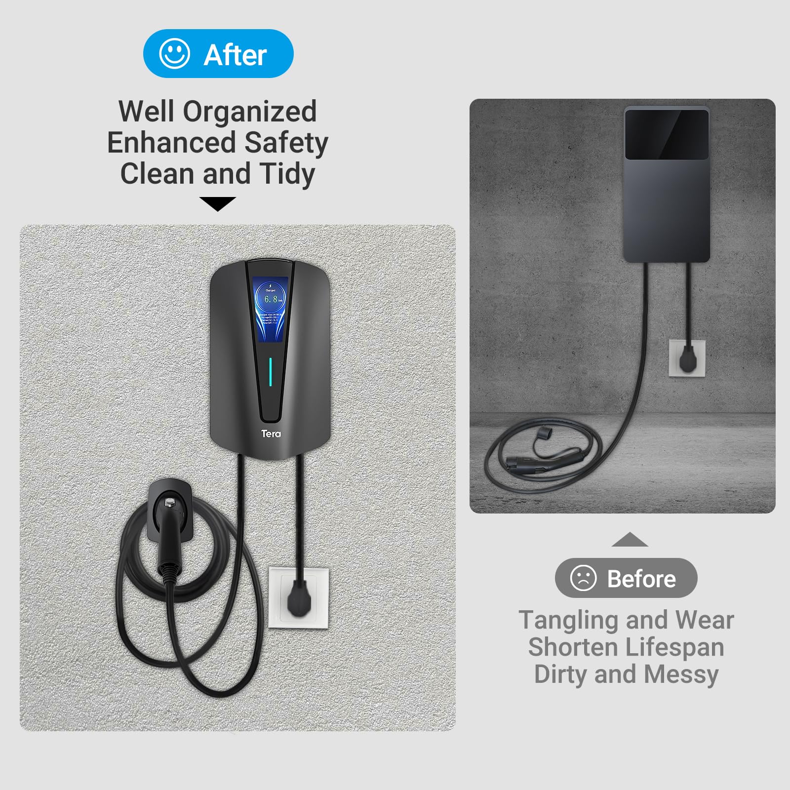 EV-Ladekabelhalter für J1772-Ladegerät