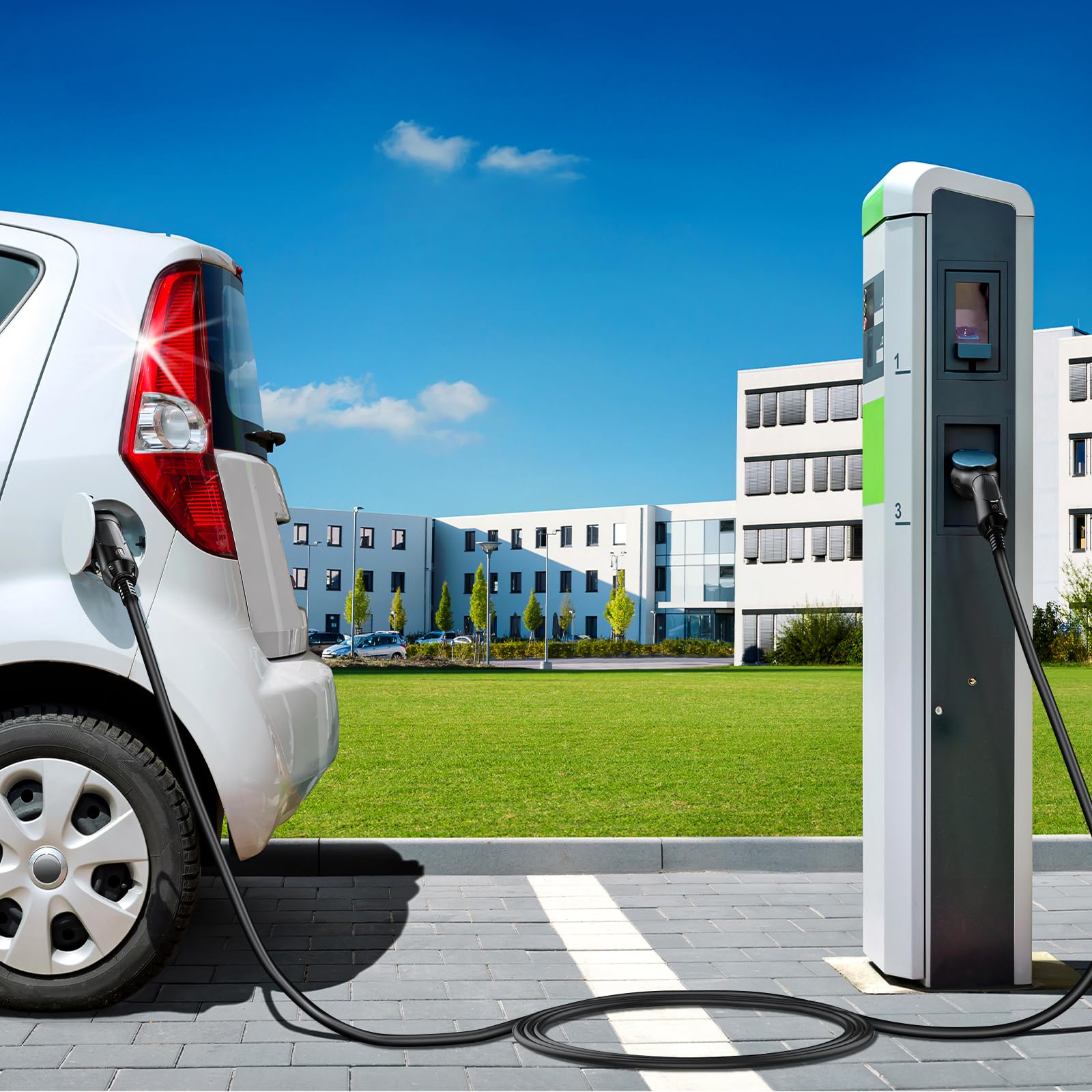 Tera Type 2 Charging Cable 22 KW 3 Phase Charging Cable with 32 A 7 Metres 22 KW for EV Electric Cars PHEV