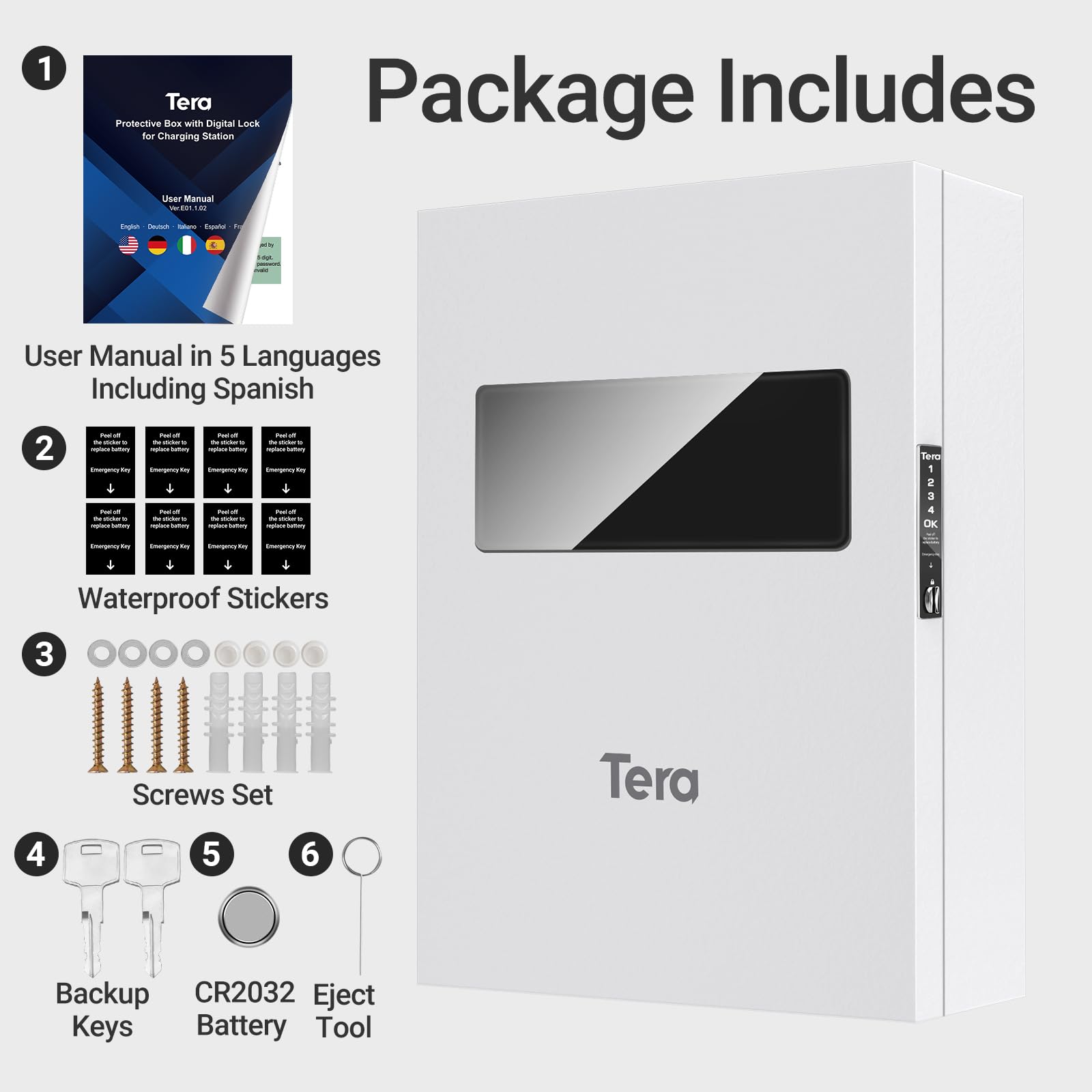 Lockable Universal EV Wall Charger Station Box
