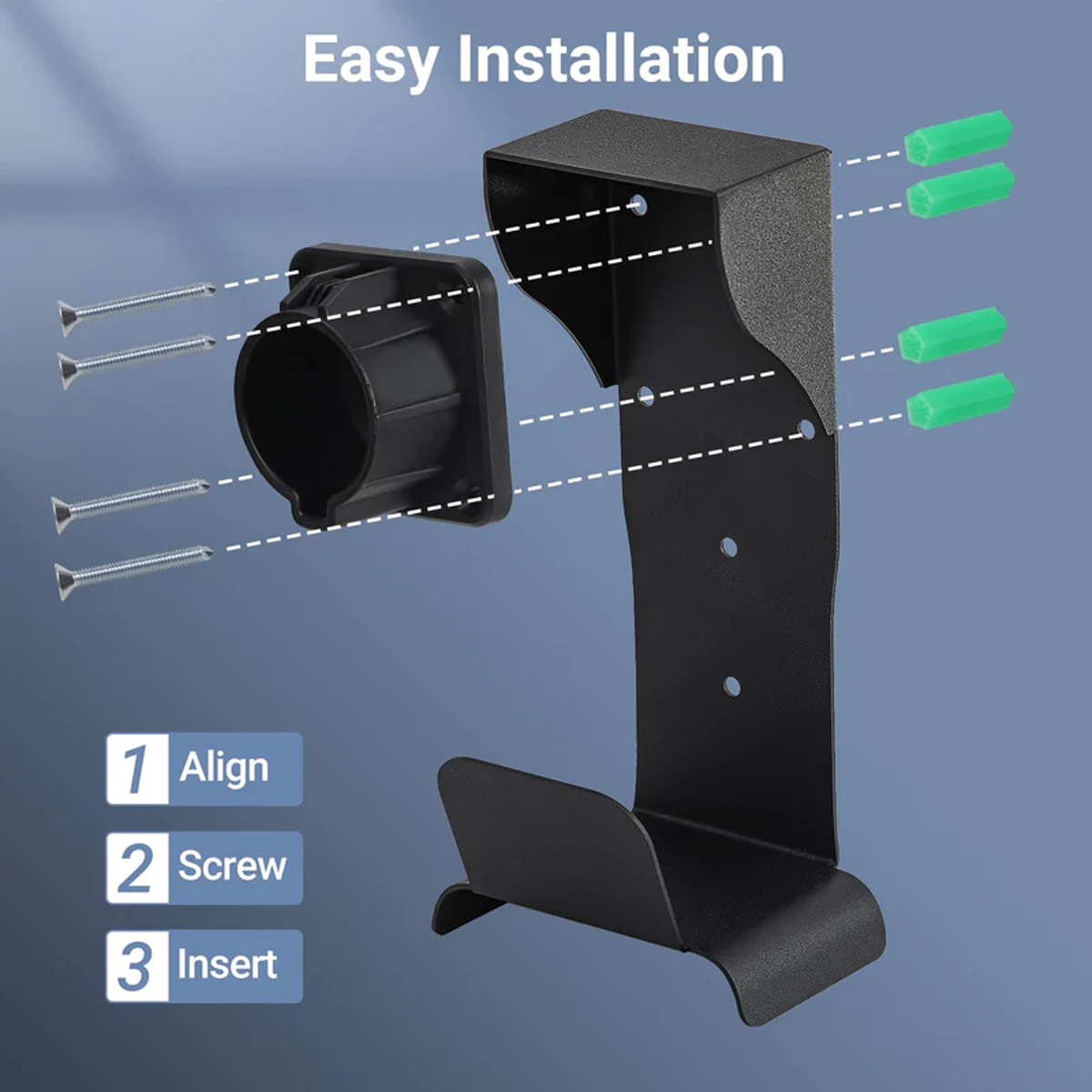 EV Charger Cable Holder for J1772-5