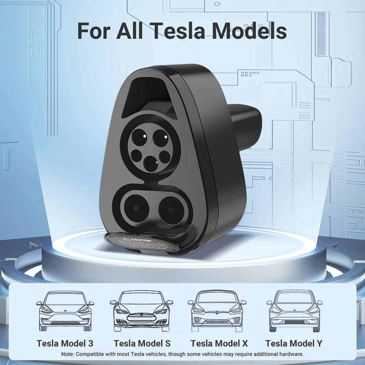 2 in 1 CCS1 & J1772 to Tesla Adapter-3