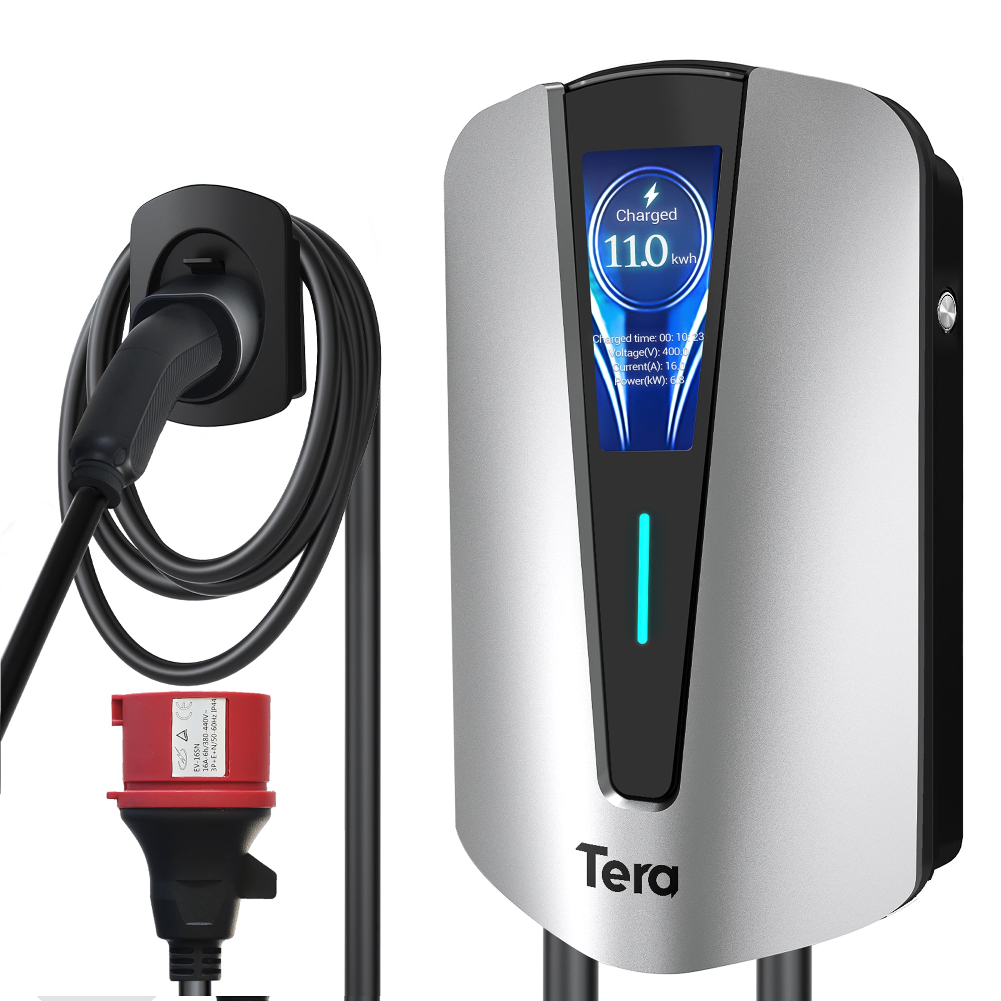 16A 400V Type 2 Home EV Charger with 3-Phase CEE Plug Cable for EVS & PHEVs Q8