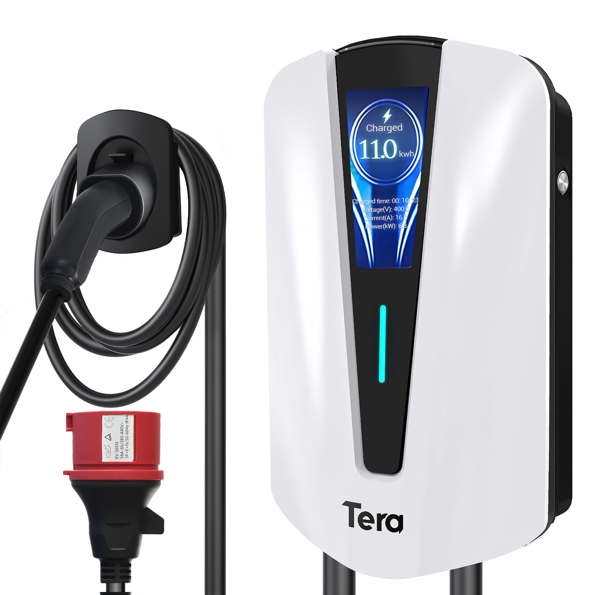 16A 400V Type 2 Home EV Charger with 3-Phase CEE Plug Cable for EVS & PHEVs Q8