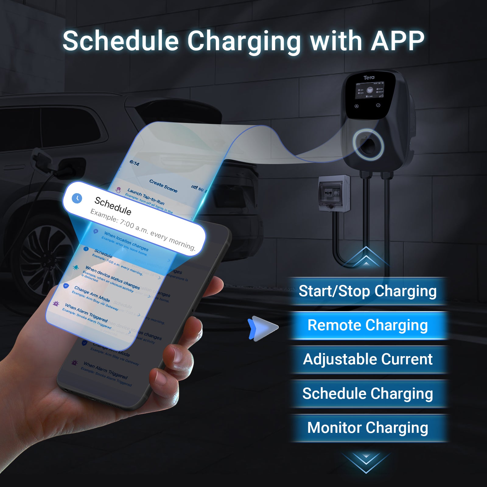 32A 400V Type 2 Home EV Charger CEE 3-Phase Plug for All EVs & PHEVs W01