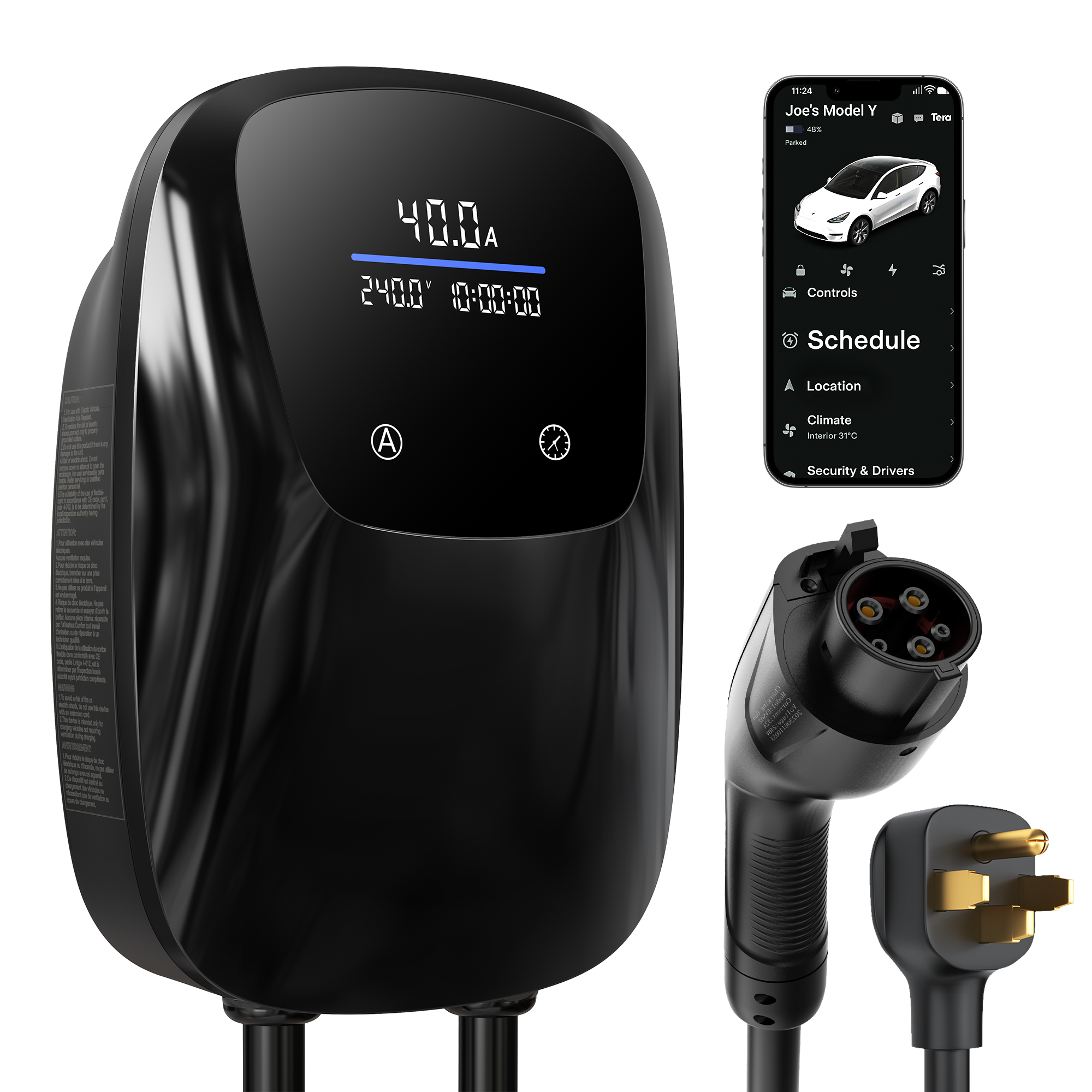 40A 240V Level 2 Home EV Charger for W02