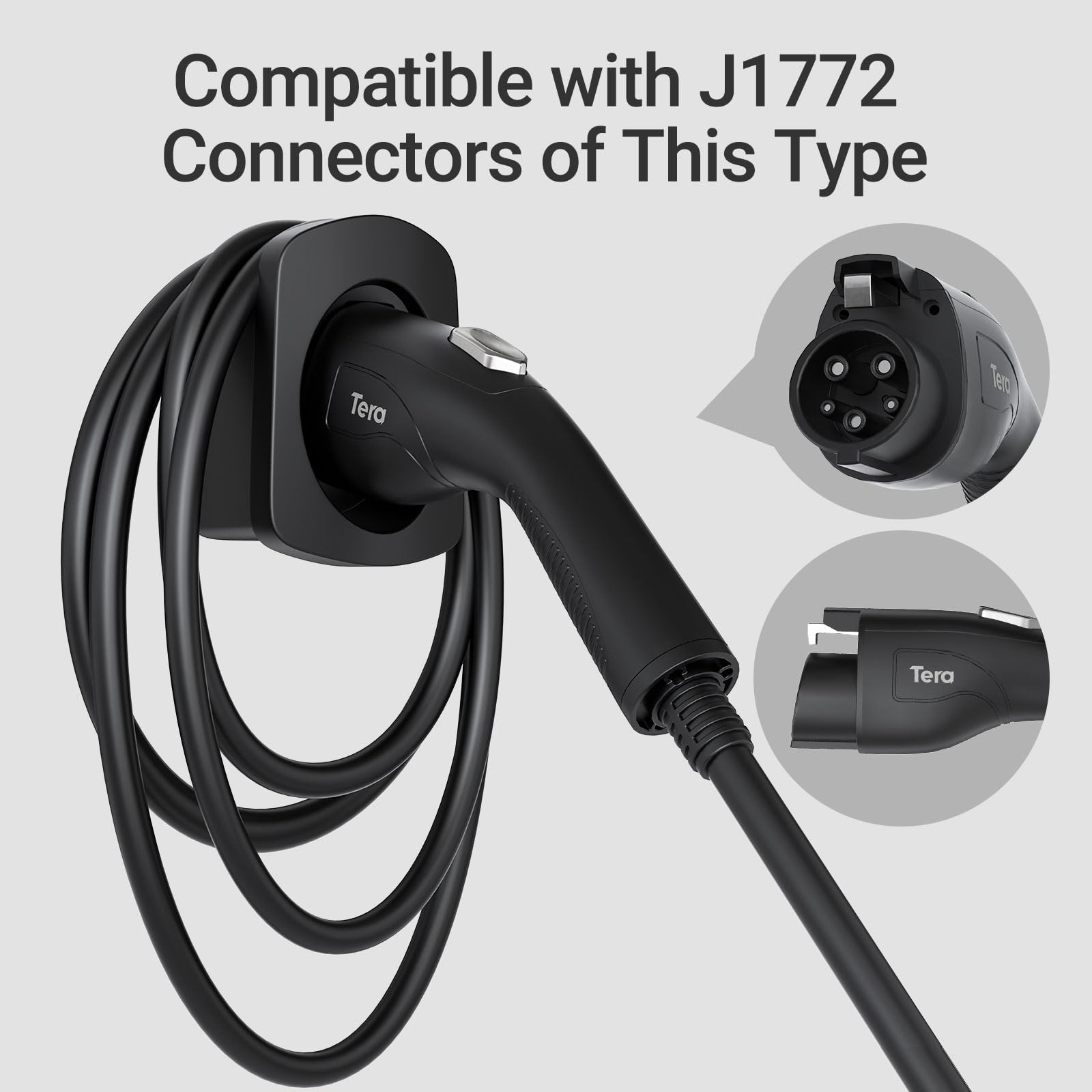 EV Charger Cable Holder for J1772 Charger