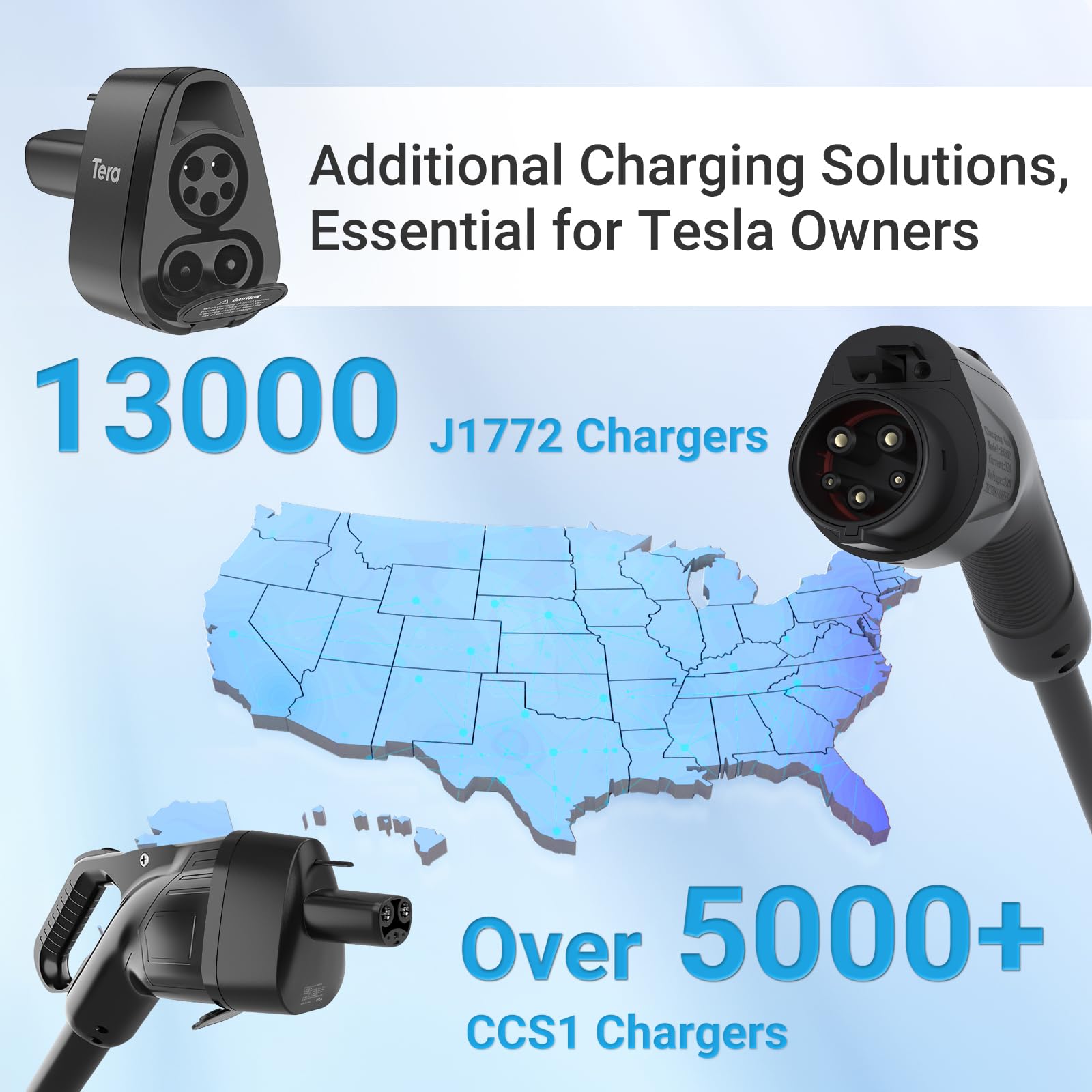 CCS1 & J1772 to Tesla Adapter