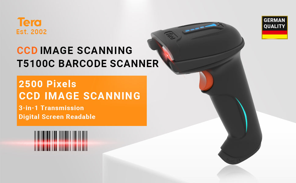 1D CCD Barcode Scanner T5100C – Tera